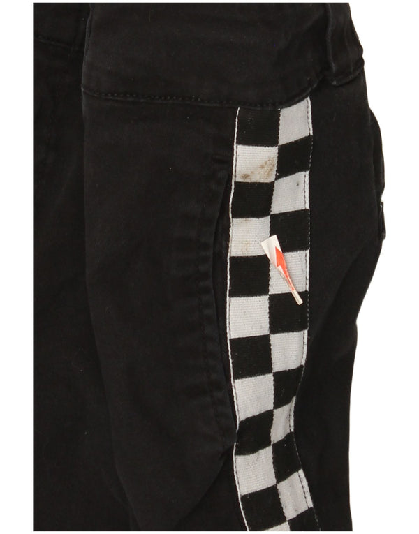 Dickies Womens Slim Chino Trousers US 9 Medium W29 L28 Black Geometric