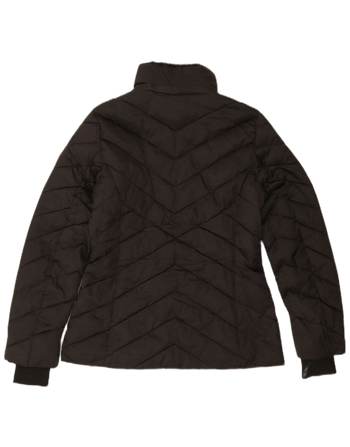 NAUTICA Womens Padded Jacket UK 16 Large Black Polyester