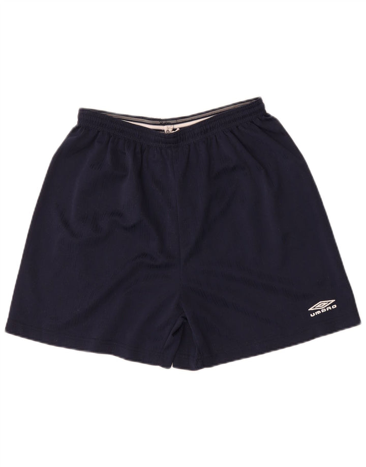 Umbro Mens Sport Shorts Large Navy Blue Polyester