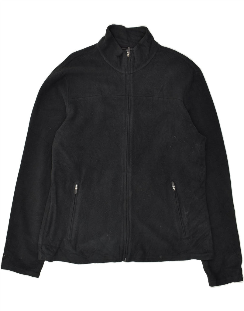 L.L.BEAN Mens Fleece Jacket UK 40 Large Black Polyester | Vintage L.L.Bean | Thrift | Second-Hand L.L.Bean | Used Clothing | Messina Hembry 