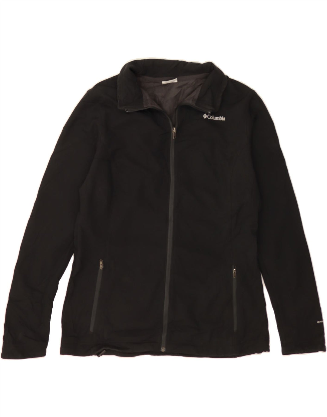 COLUMBIA Womens Omni-Shield Windbreaker Jacket UK 16 Large Black Polyester Vintage Columbia and Second-Hand Columbia from Messina Hembry 