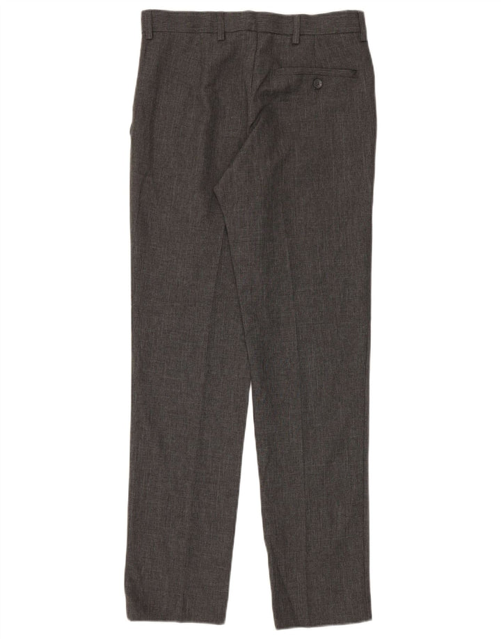 Marks & Spencer Mens Slim Chino Trousers W28 L31 Grey Polyester