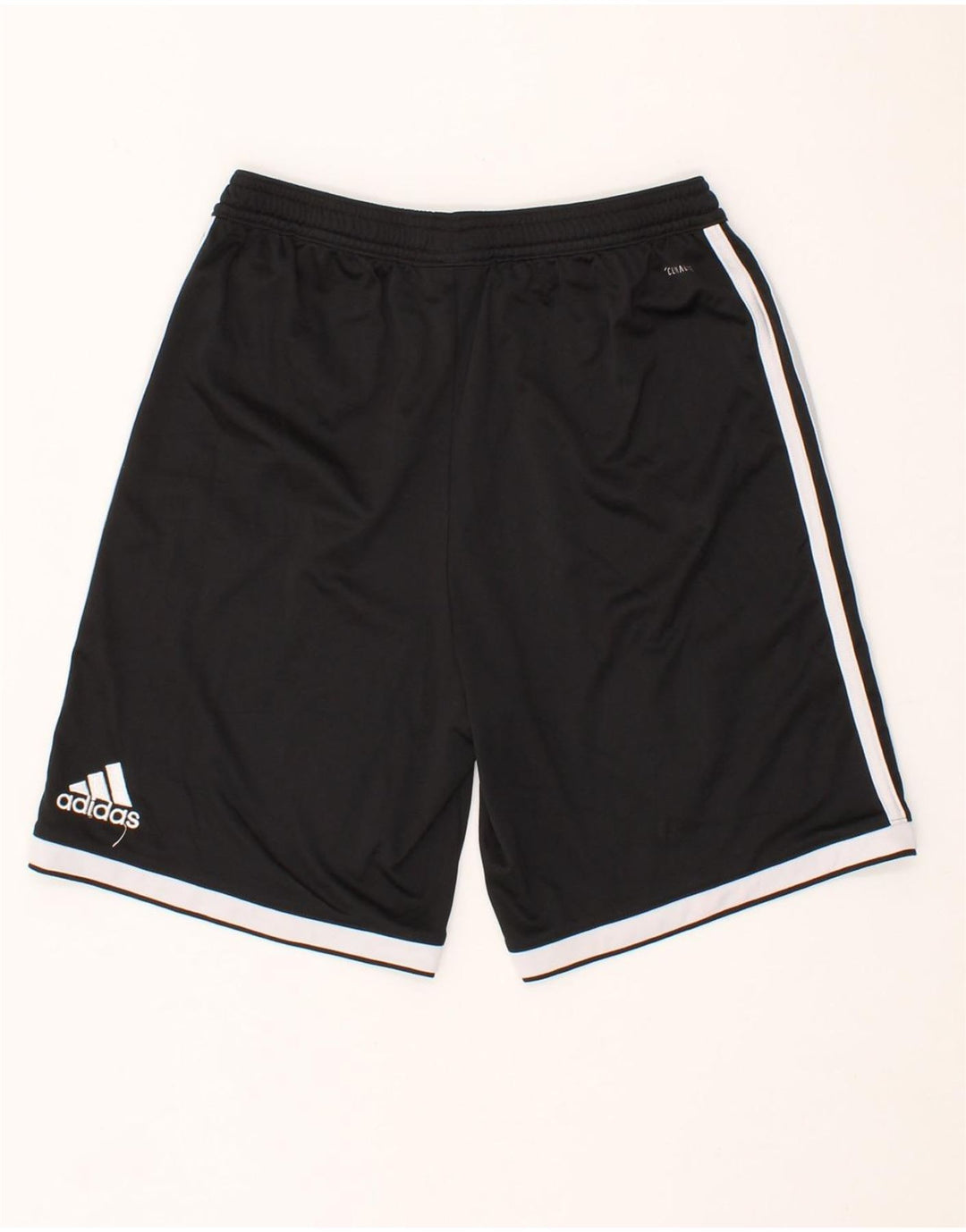 ADIDAS Boys Climalite Graphic Sport Shorts 13-14 Years Black Polyester Vintage Adidas and Second-Hand Adidas from Messina Hembry 
