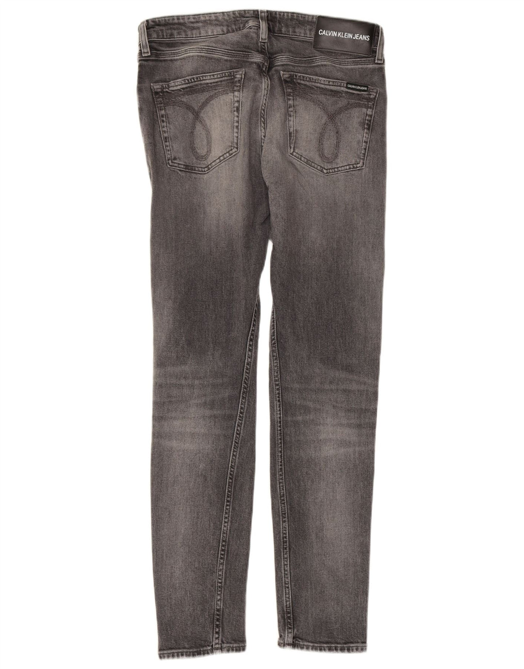 CALVIN KLEIN Womens Skinny Jeans W31 L32 Grey Cotton