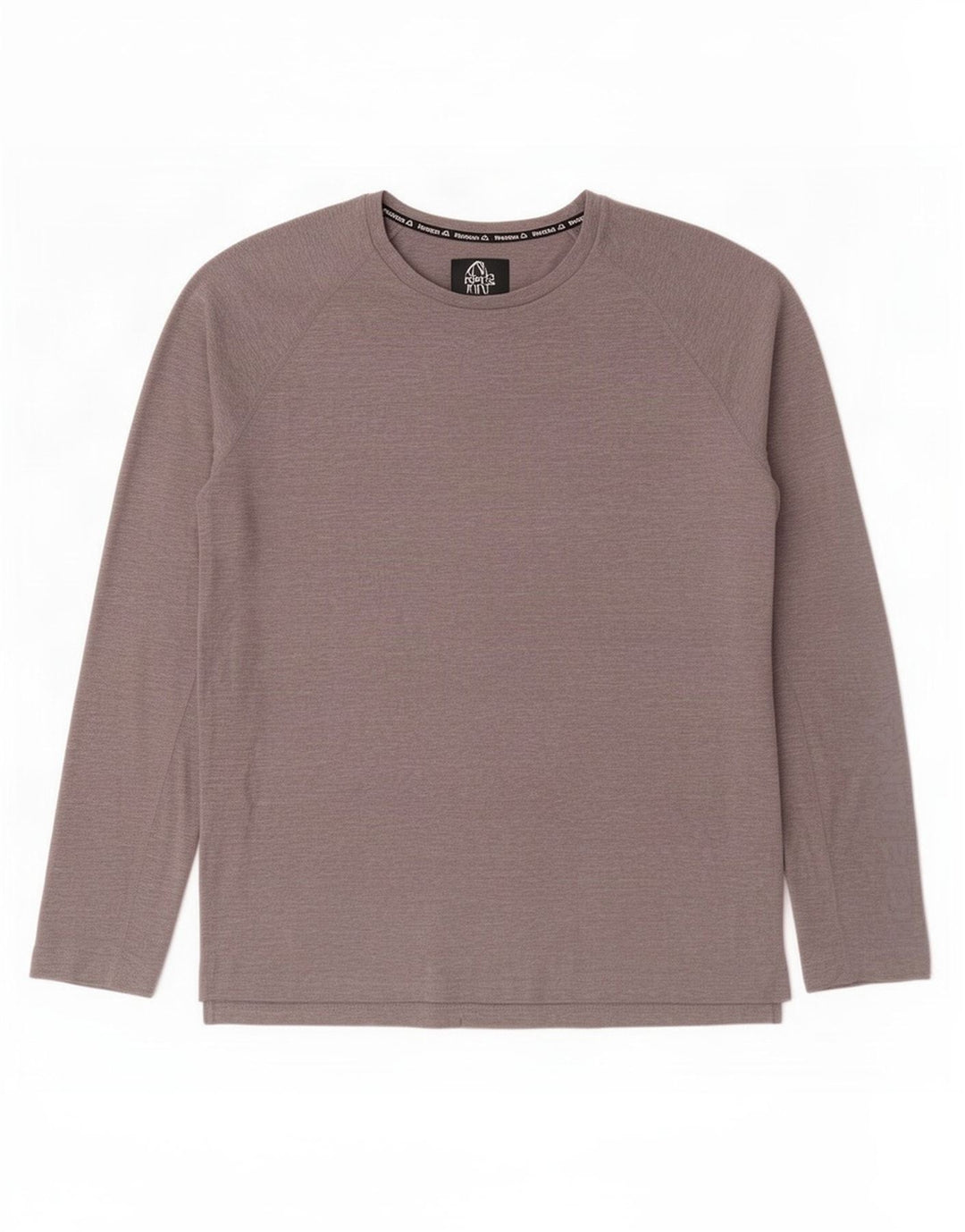 Reebok Mens Top Long Sleeve Large Grey Flecked Polyester
