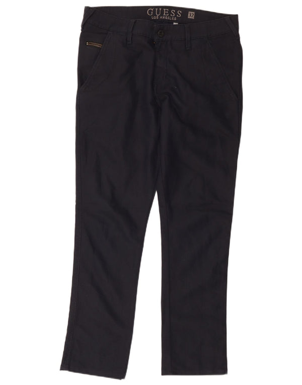 Guess Mens Skinny Chino Trousers W32 L29 Navy Blue