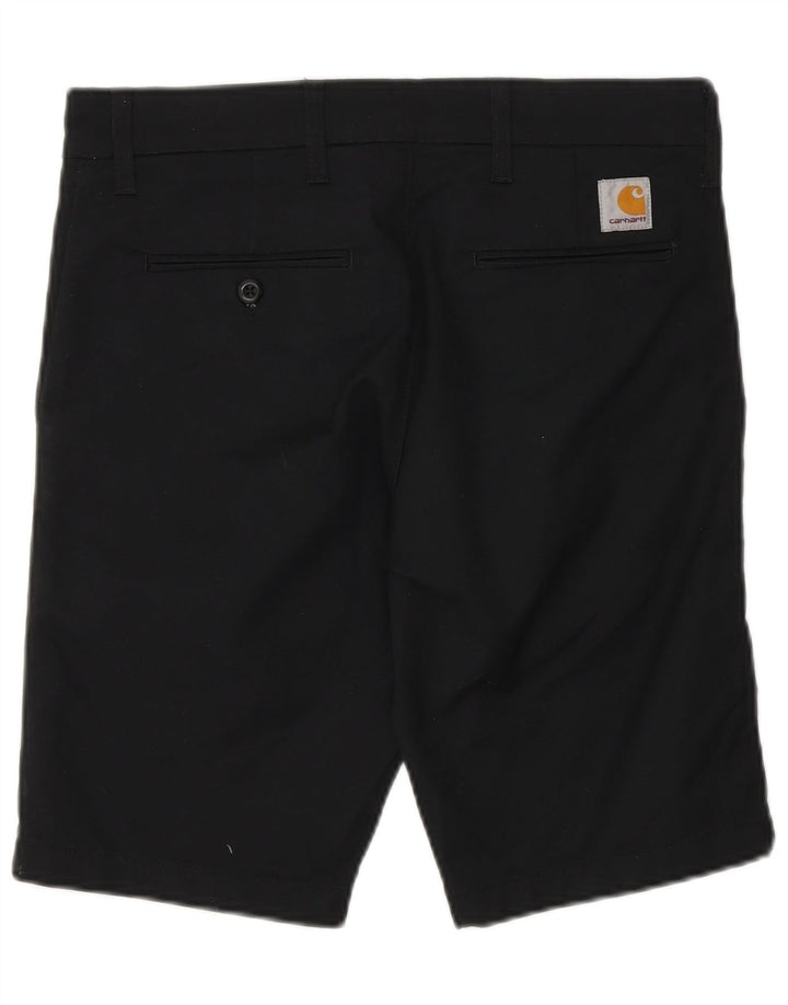 Carhartt Mens Chino Shorts W29 Medium Black Cotton