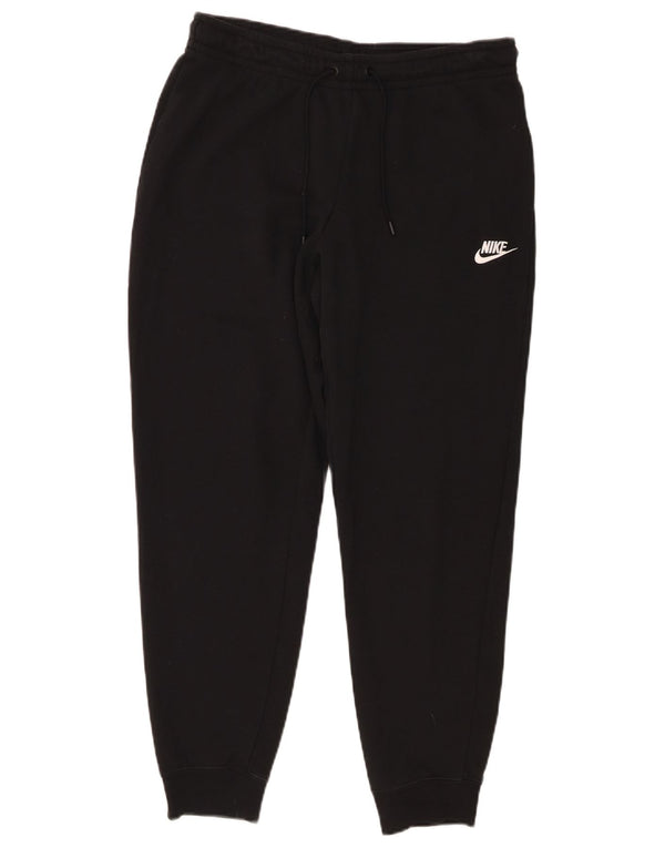 Nike Mens Tracksuit Trousers Joggers Large Black Cotton