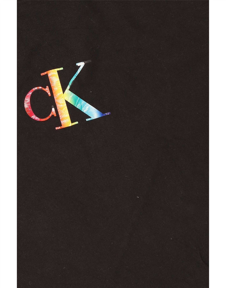 Calvin Klein Jeans Mens Graphic T-Shirt Top Large Black