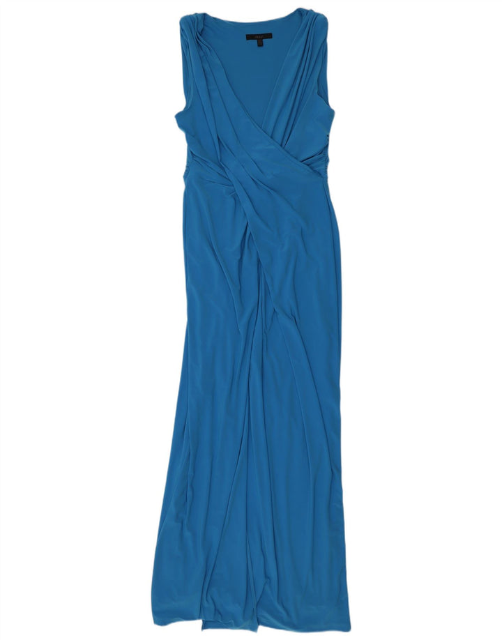 Coast Womens Sleeveless Maxi Dress UK 16 Large Blue Polyester