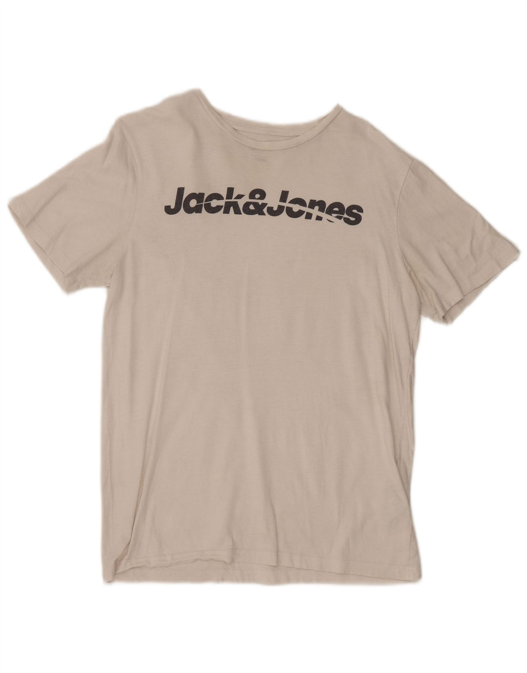 Jack & Jones Mens Regular Fit Graphic T-Shirt Top Medium White Cotton