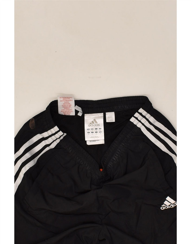 ADIDAS Boys Tracksuit Trousers 11-12 Years Black Polyester | Vintage Adidas | Thrift | Second-Hand Adidas | Used Clothing | Messina Hembry 