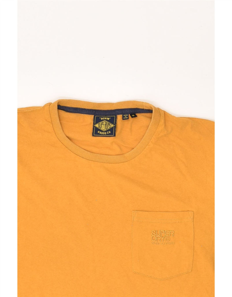 SUPERDRY Mens T-Shirt Top Medium Yellow Cotton | Vintage Superdry | Thrift | Second-Hand Superdry | Used Clothing | Messina Hembry 