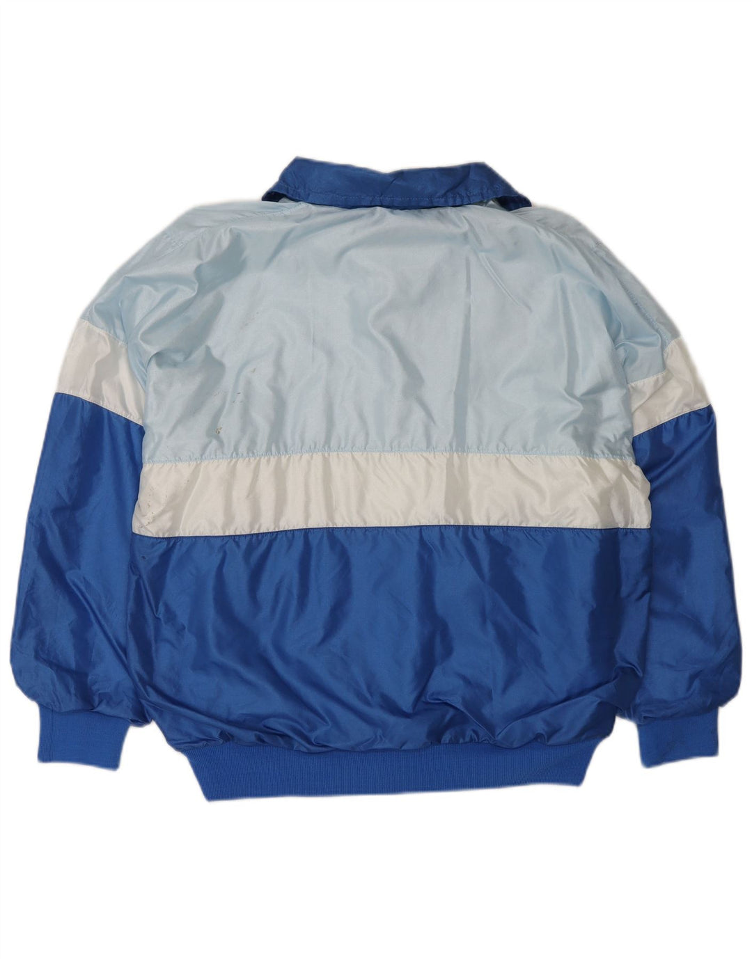 Vintage Womens Oversized Tracksuit Top Jacket IT 44 Medium Blue Colourblock