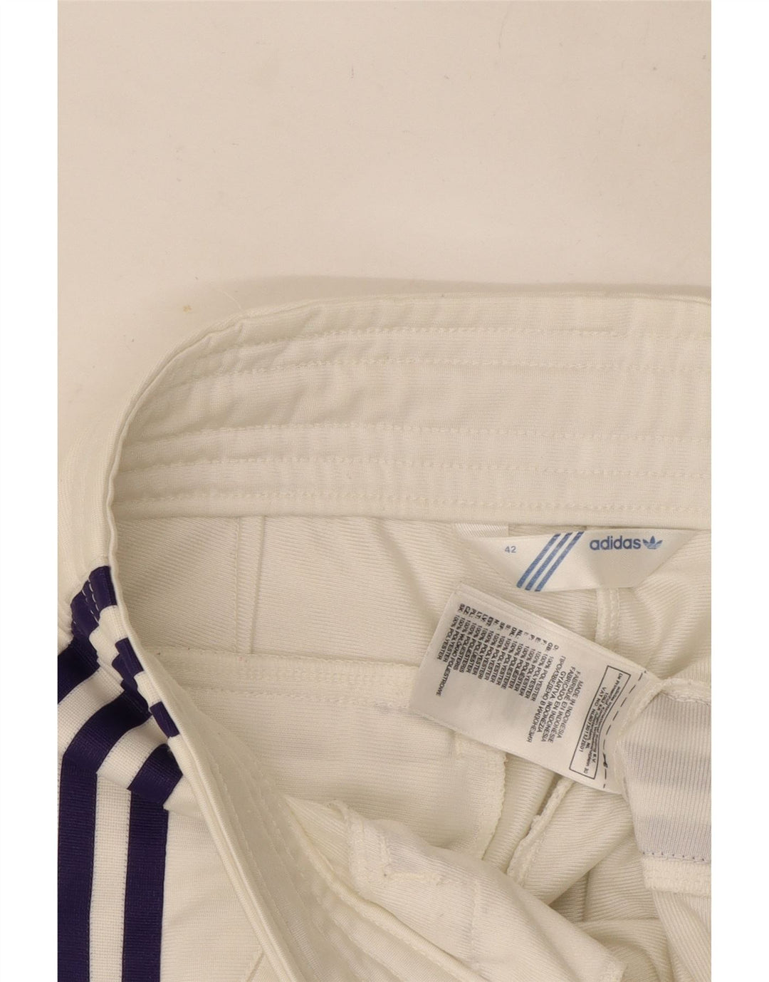 Adidas Womens Tracksuit Trousers EU 42 Large  White Polyester