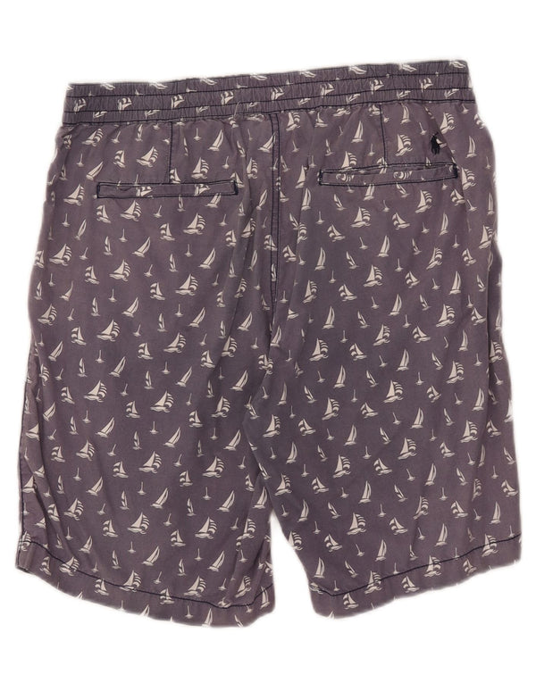 Polo Ralph Lauren Mens Abstract Pattern Casual Shorts Medium W32 Navy Blue