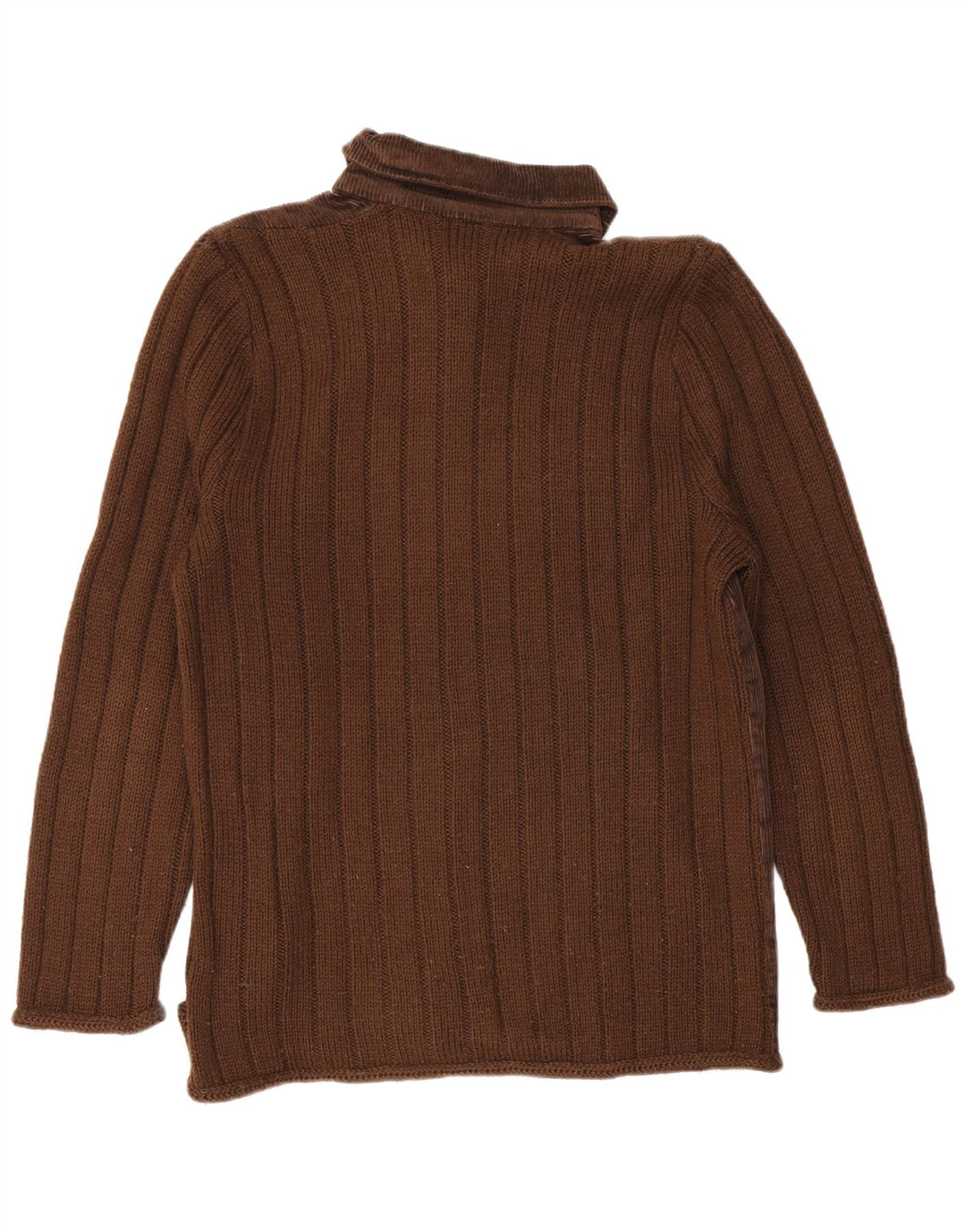 Vintage Womens Cardigan Sweater UK 14 Large Brown