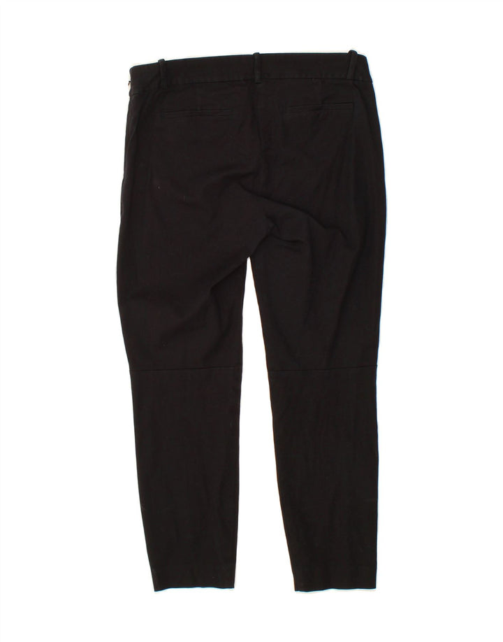 J. CREW Womens Slim Cropped Trousers US 8 Medium W30 L25 Black Cotton Vintage J. Crew and Second-Hand J. Crew from Messina Hembry 