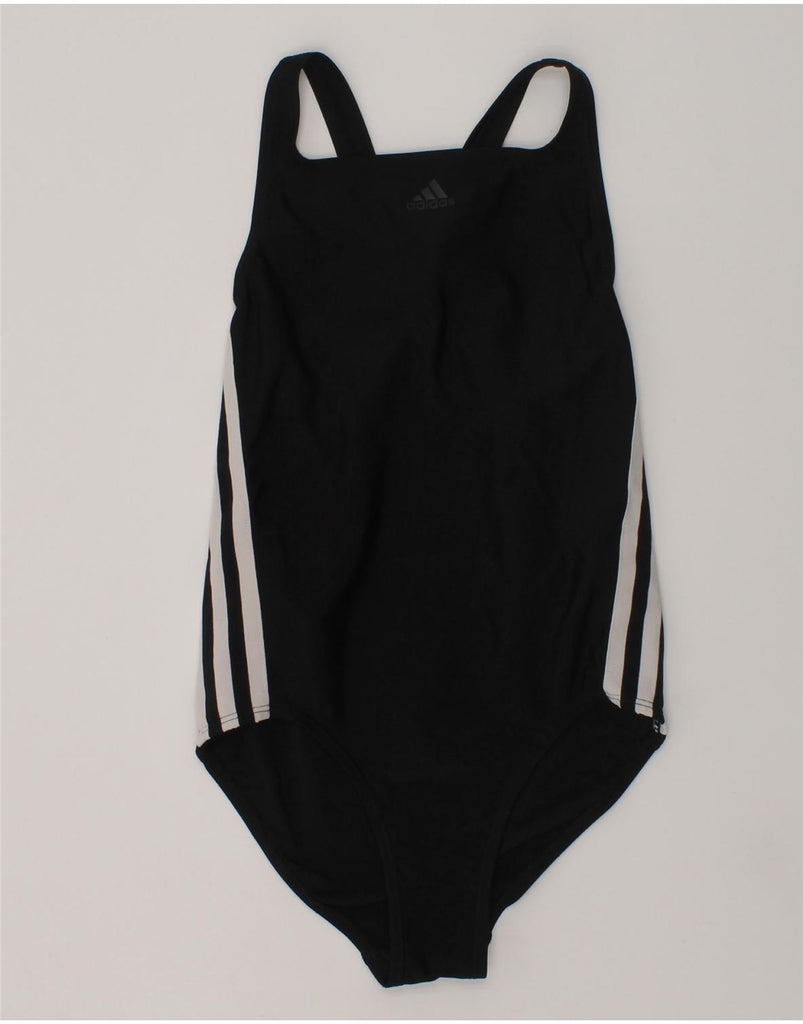 ADIDAS Girls Swimwear 9-10 Years Black Polyester | Vintage Adidas | Thrift | Second-Hand Adidas | Used Clothing | Messina Hembry 