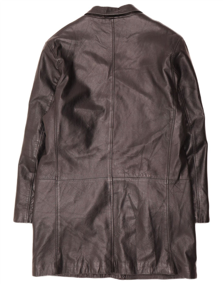 Conbipel Mens Leather Coat IT 52 Large Black