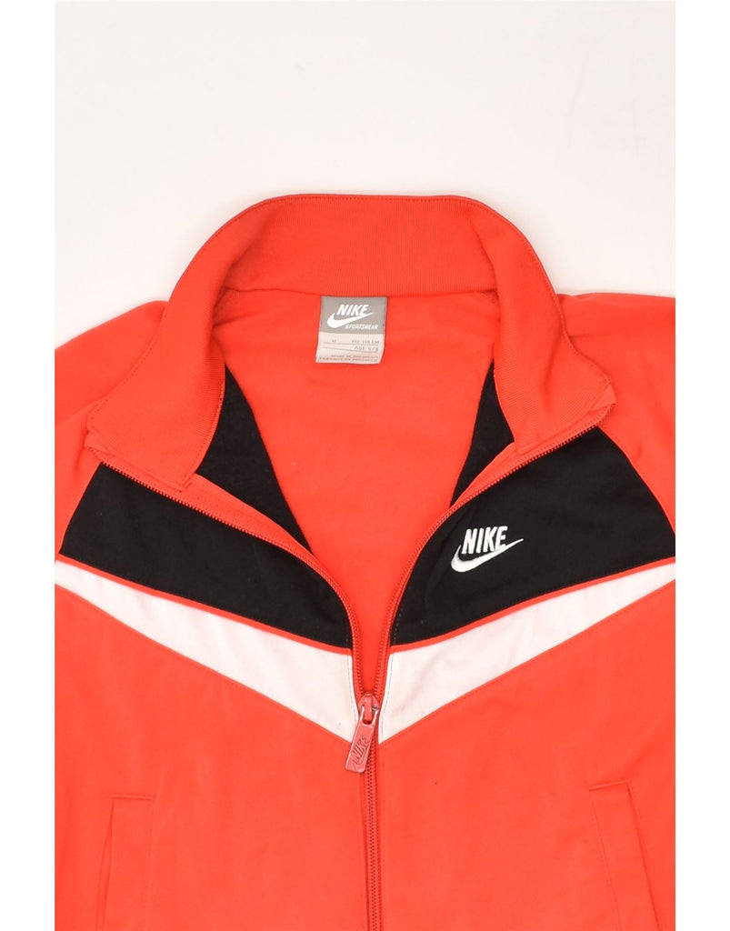 NIKE Boys Tracksuit Top Jacket 5-6 Years Medium  Red Colourblock Polyester | Vintage Nike | Thrift | Second-Hand Nike | Used Clothing | Messina Hembry 