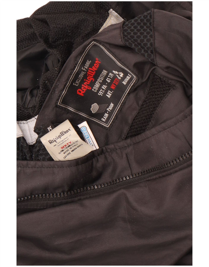 Refrigiwear Mens Rain Jacket UK 38 Medium Black Polyamide