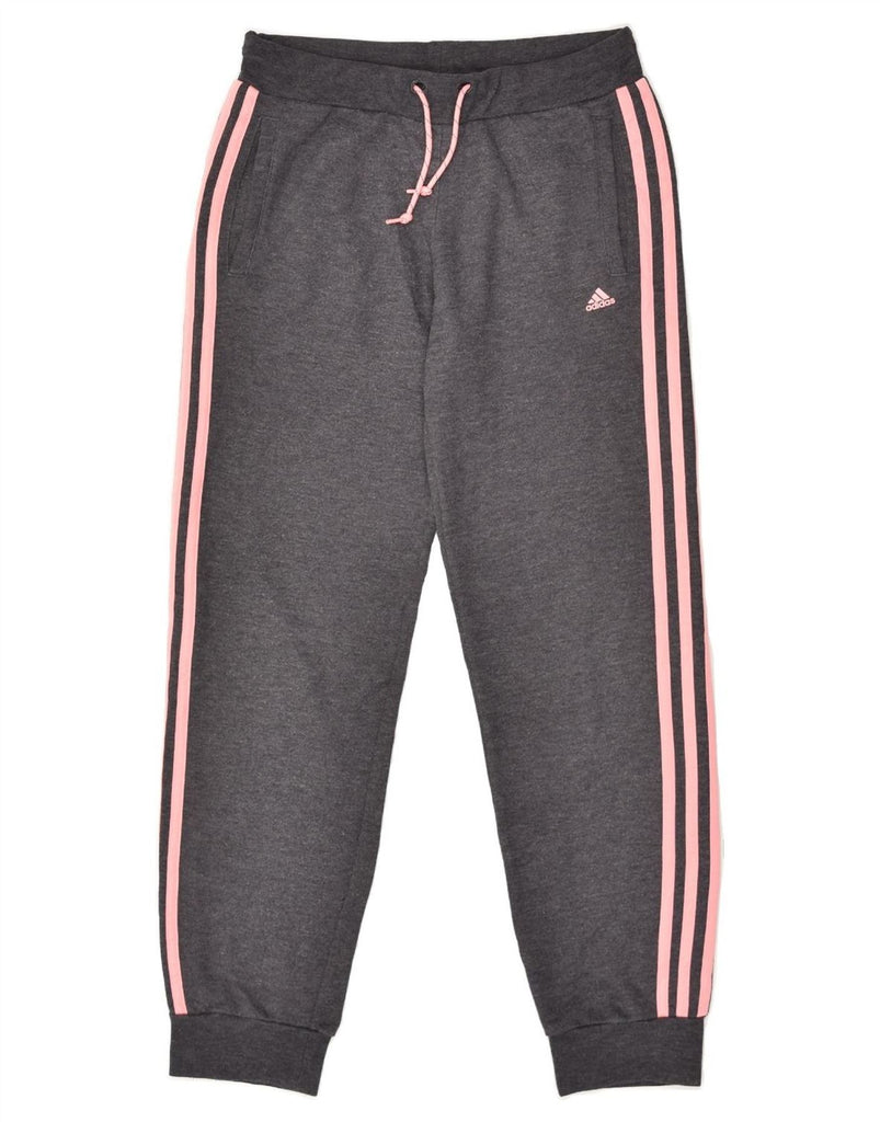 ADIDAS Girls Tracksuit Trousers Joggers 14-15 Years  Grey Cotton | Vintage Adidas | Thrift | Second-Hand Adidas | Used Clothing | Messina Hembry 