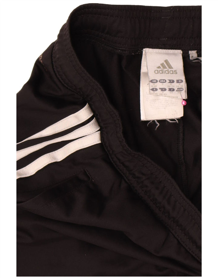 Adidas Womens Climalite Tracksuit Trousers UK 8/10 Small Black Polyester