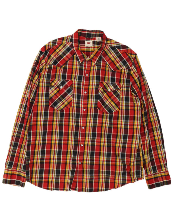 Levi's Mens Checked  Shirt 2XL Multicoloured Check Cotton