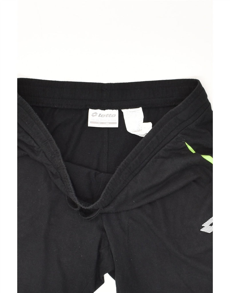 LOTTO Mens Sport Shorts XL Black Cotton | Vintage Lotto | Thrift | Second-Hand Lotto | Used Clothing | Messina Hembry 