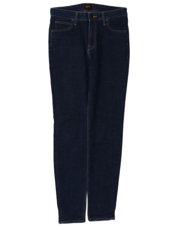Lee Womens Scarlett High Rise Skinny Jeans W29 L31 Navy Blue Cotton