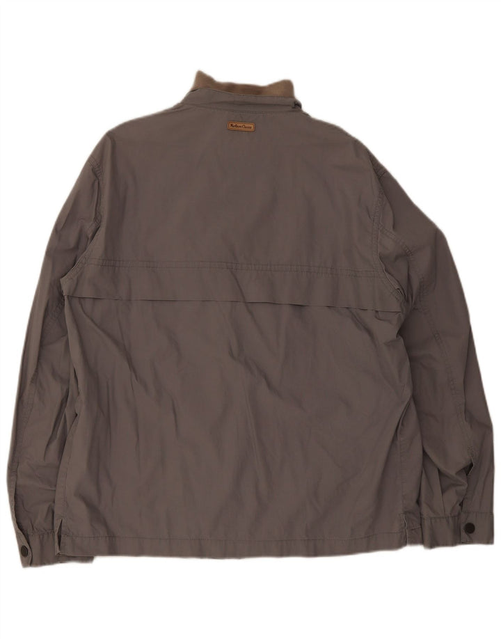 Marlboro Classics Mens Bomber Jacket EU 52 XL Grey Cotton