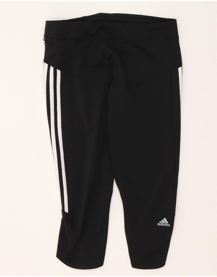 Adidas Womens Climalite Capri Leggings UK 16 Large  Black Polyester