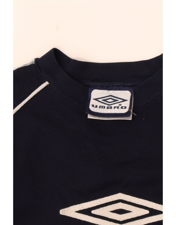 Umbro Boys Graphic Sweatshirt Jumper 13-14 Years Navy Blue Polyester