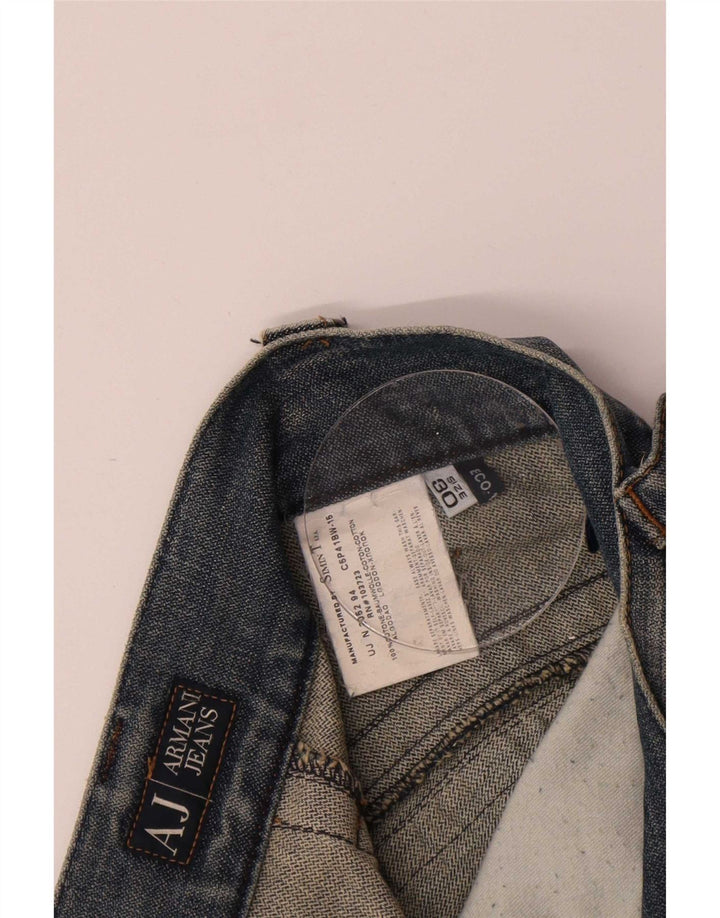 Armani Womens Flared Jeans W30 L33 Blue Cotton