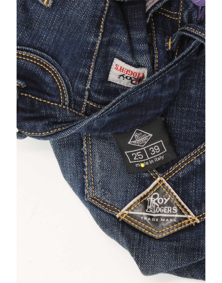 Roy Rogers Womens Slim Jeans W25 L33 Navy Blue