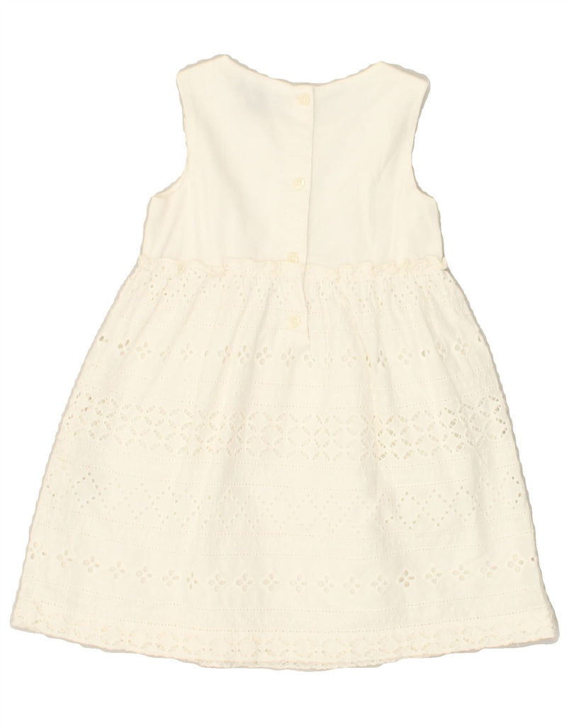 GAP Girls A-Line Dress 2-3 Years White Cotton | Vintage Gap | Thrift | Second-Hand Gap | Used Clothing | Messina Hembry 