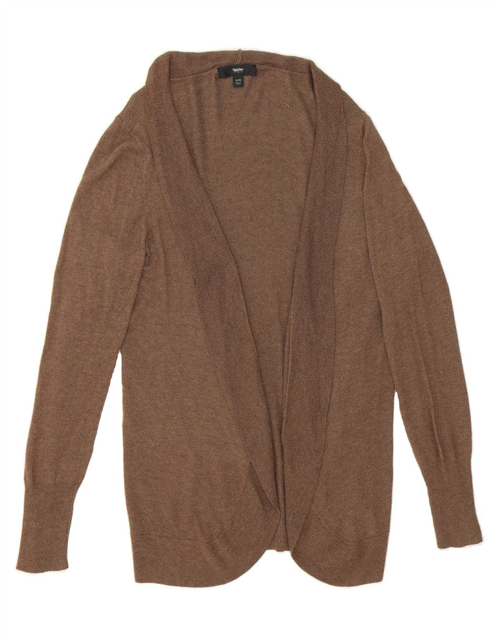 MOSSIMO Womens Open Cardigan Sweater UK 18 XL Brown Nylon Vintage Mossimo and Second-Hand Mossimo from Messina Hembry 