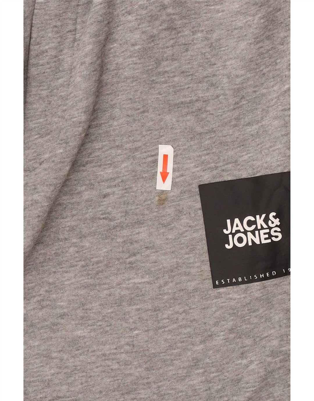 Jack & Jones Mens Tracksuit Trousers Joggers Medium Grey Flecked Cotton