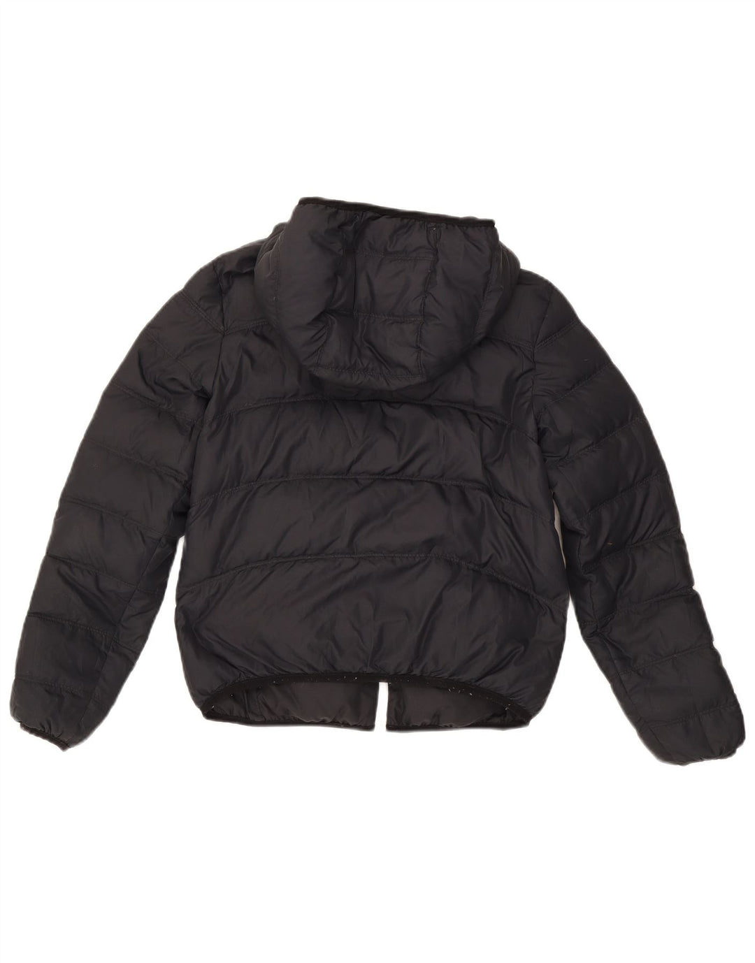 Nike Womens Oversized Hooded Reversible Padded Jacket UK 6 XS Black