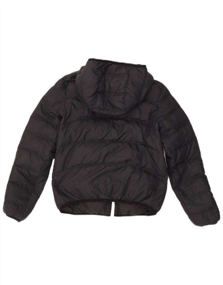 Nike Womens Oversized Hooded Reversible Padded Jacket UK 6 XS Black