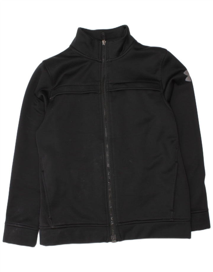 Under Armour Boys Tracksuit Top Jacket 9-10 Years Medium Black
