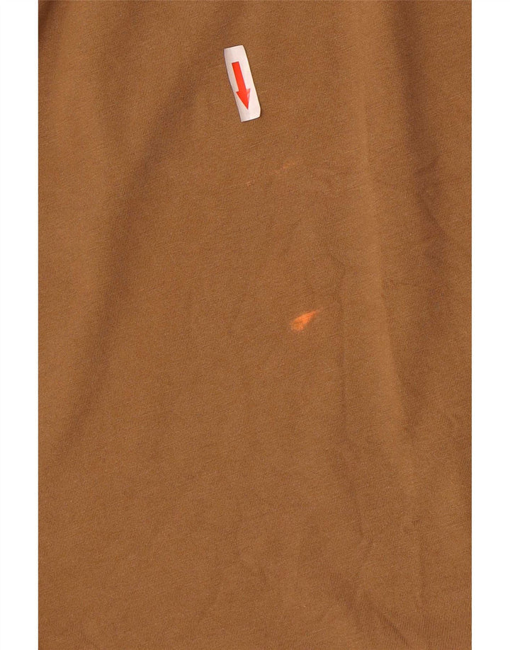 Vans Mens Classic Fit Graphic T-Shirt Top Medium Beige Cotton