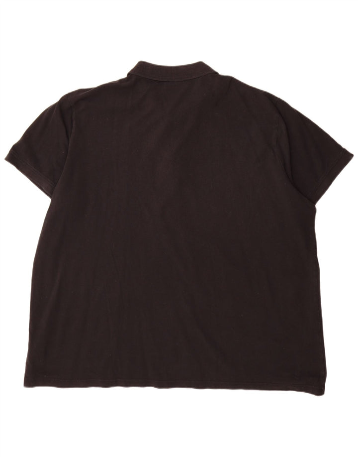 Kappa Mens Polo Shirt 4XL Black Cotton