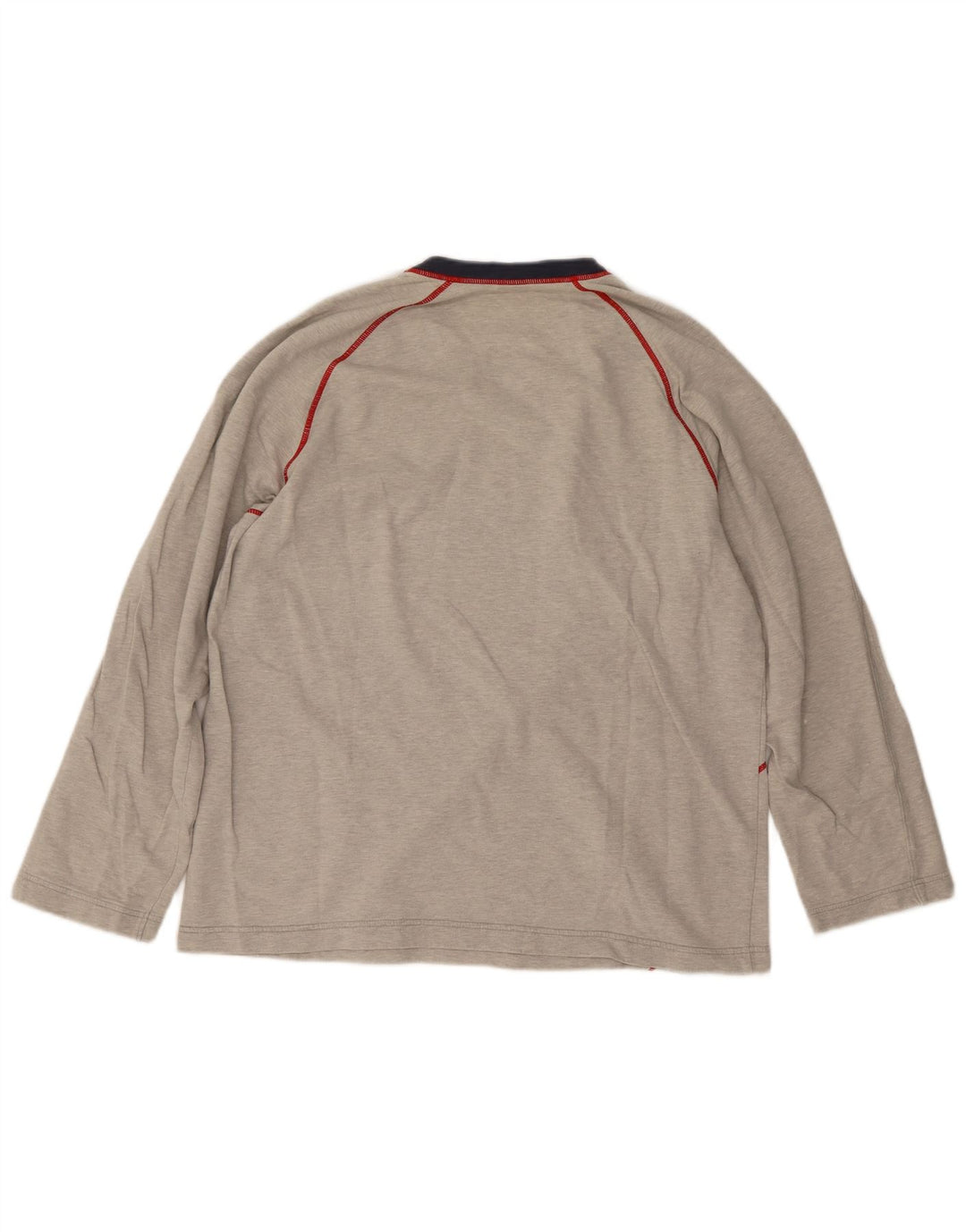 Fila Mens Graphic Top Long Sleeve Large Grey Striped Cotton