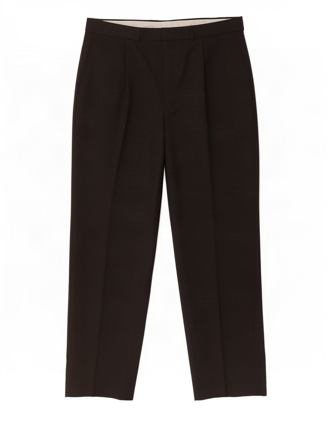 Marks & Spencer Mens Pegged Suit Trousers W34 L31 Black Polyester