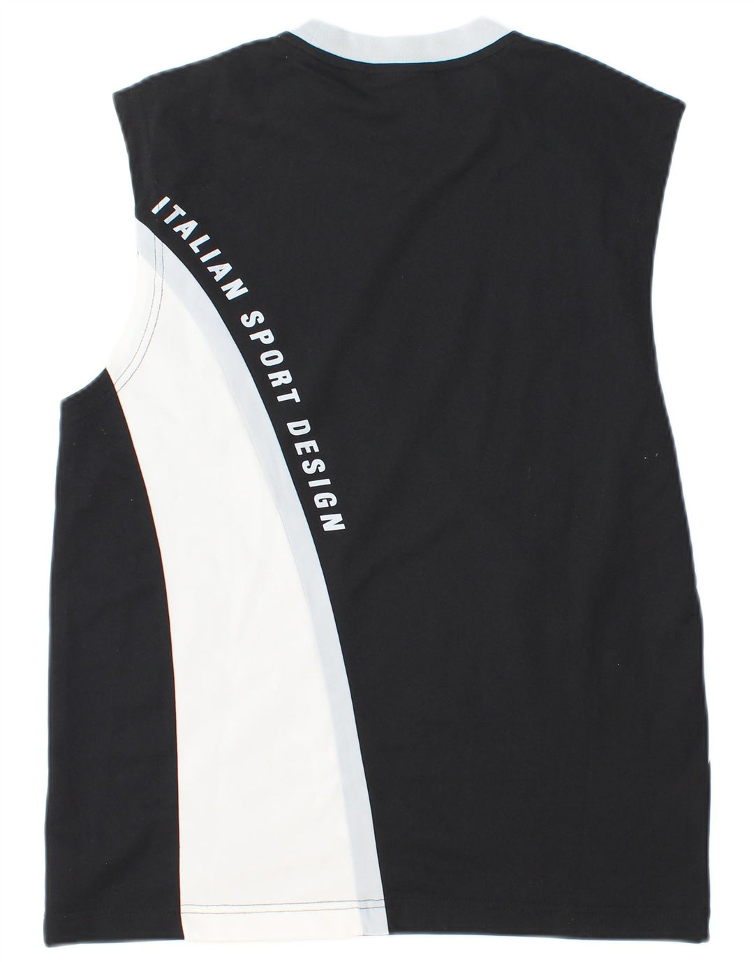 Lotto Mens Graphic Vest Top Medium Black Colourblock