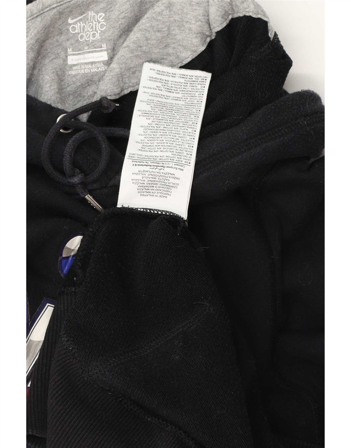 Nike Mens Graphic Hoodie Jumper Medium Black Cotton