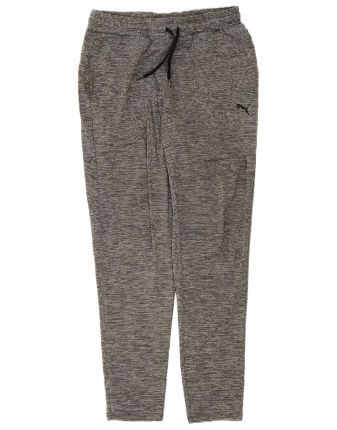 Puma Womens Tracksuit Trousers UK 12 Medium Grey Flecked Polyester