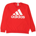 Adidas Mens Graphic Sweatshirt Jumper XL Red Cotton